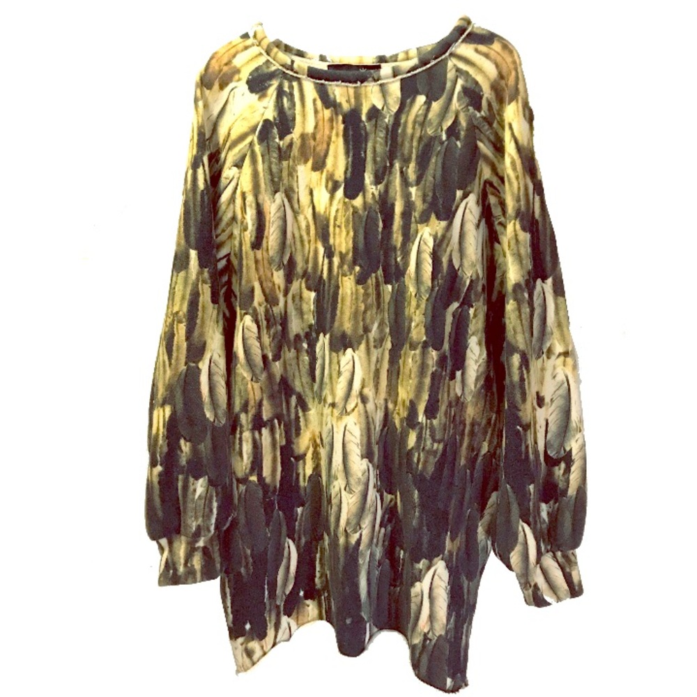 Isabel marant fw11 feather print oversized sweater